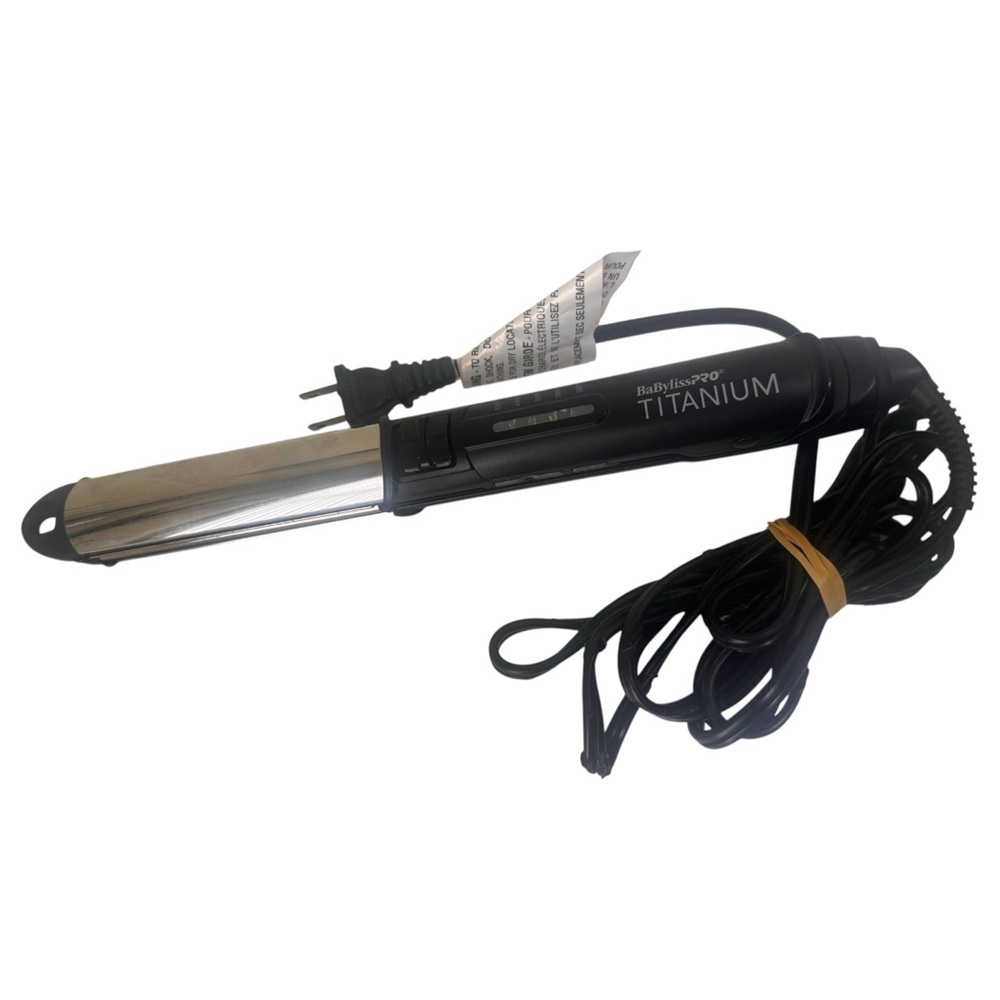 BaByliss PRO Titanium Flat Iron Hair Straightener 1”-1 1/4” Hair Styling Curler